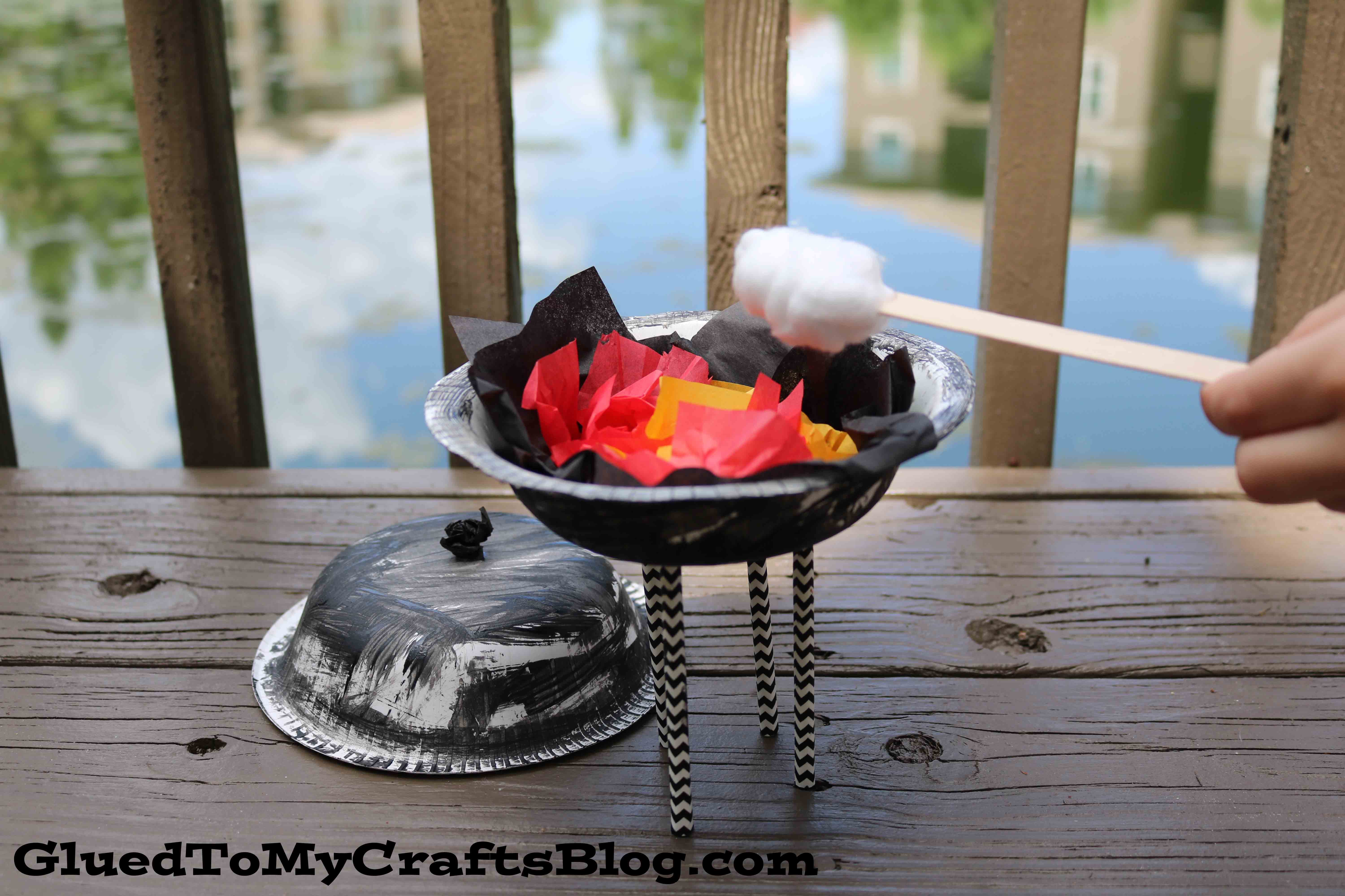 Paper Bowl Pretend Play Grill