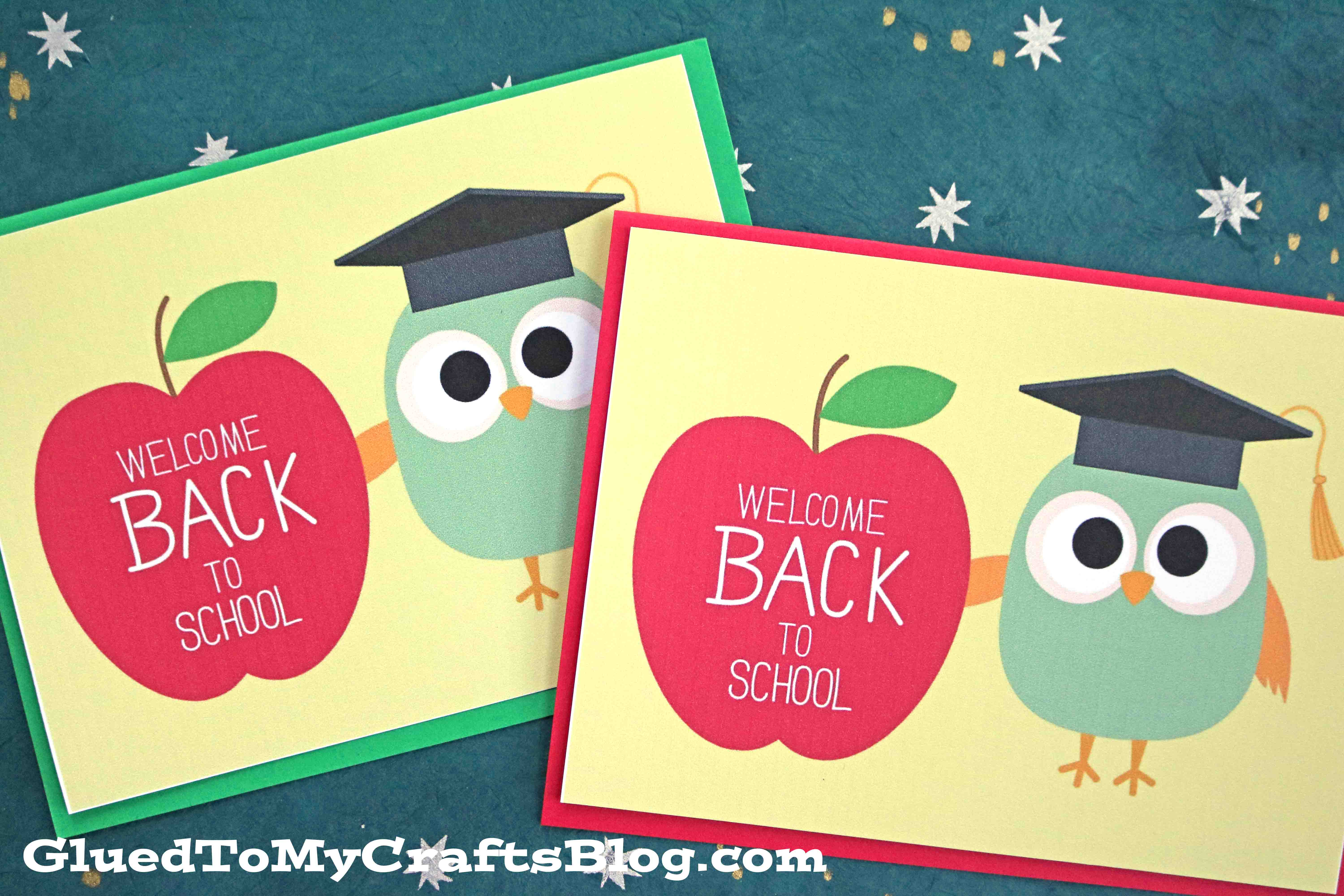 Welcome Back To School Free Owl Card Printable