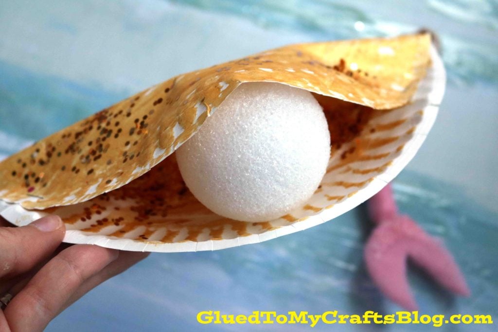 Paper Plate Oyster - Summer Kid Craft
