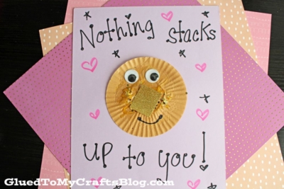 Cupcake Liner Pancake Card Craft Idea For Kids