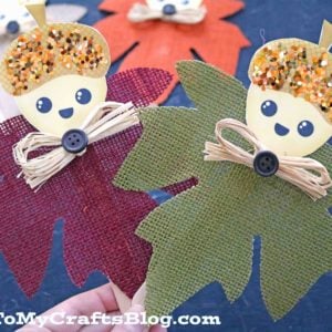Fall Acorn Friend Puppets - Free Printable Included