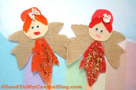 Autumn Leaf Fairies - Puppet Kid Craft