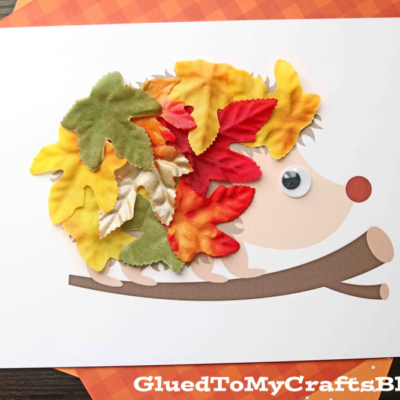 Leaf Hedgehog Craft Idea For Fall