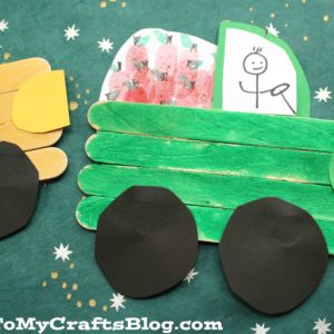 Popsicle Stick Farm Trucks - Kid Craft