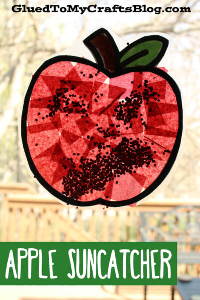 Stained Glass Apple Craft Idea