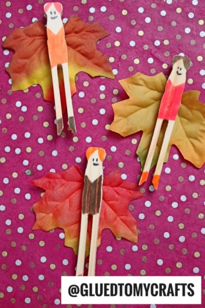 CLOTHESPIN & LEAF FAIRY PUPPETS