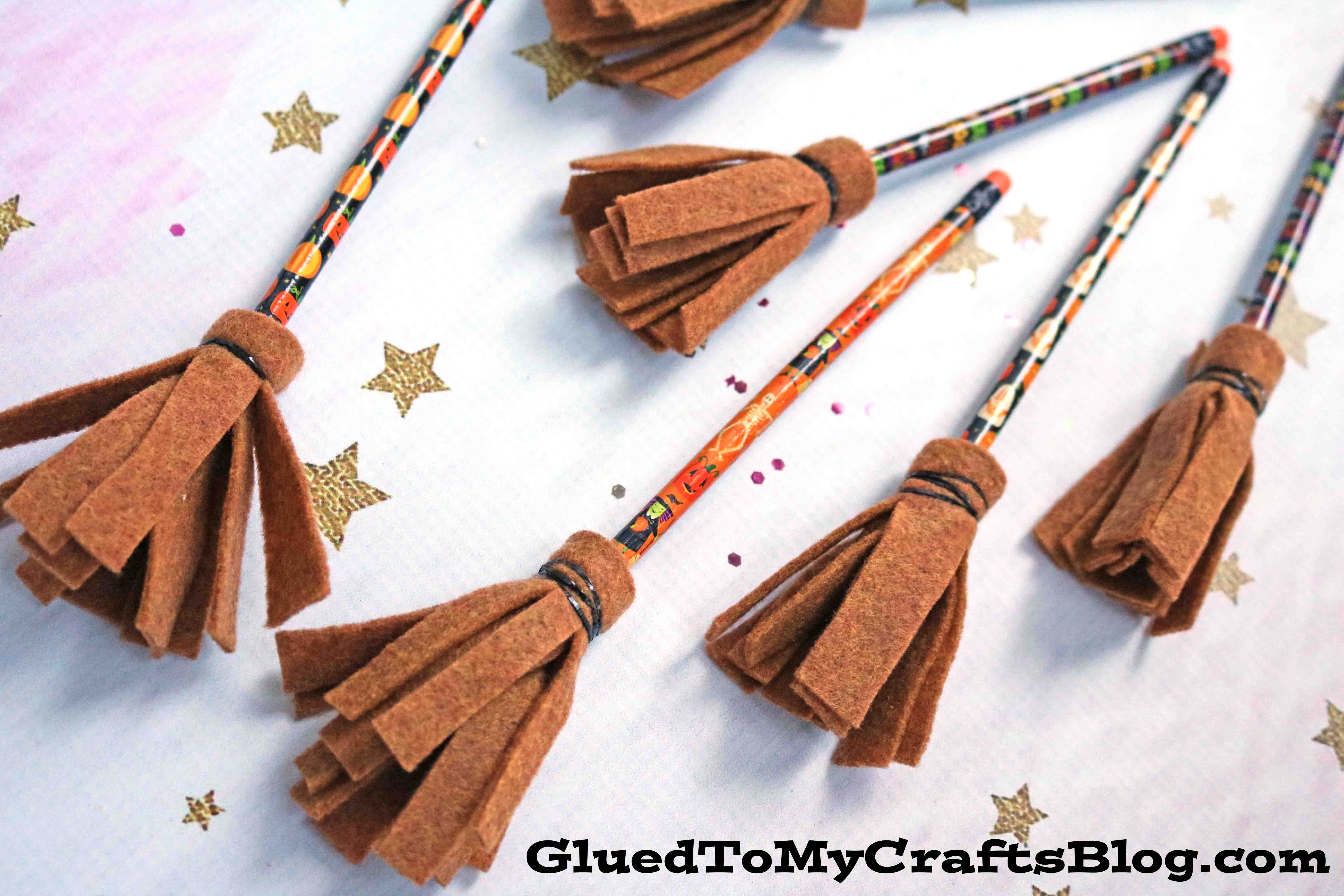 Halloween Party Favors - Pencil Witch Brooms