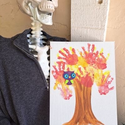 HANDPRINT FALL TREE CANVAS IDEA