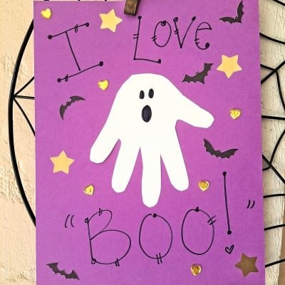 HANDPRINT "I LOVE BOO" KEEPSAKE