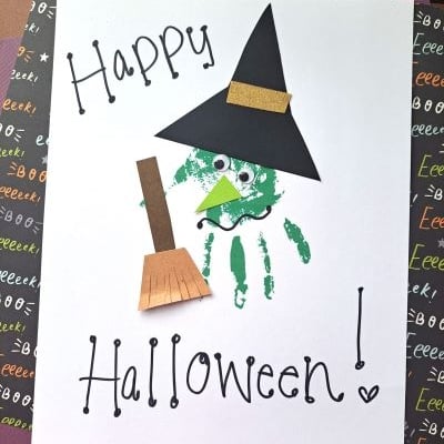 HANDPRINT GREEN WITCH KEEPSAKE