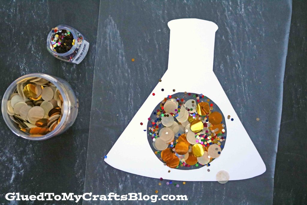 Stained Glass Halloween Beaker Craft