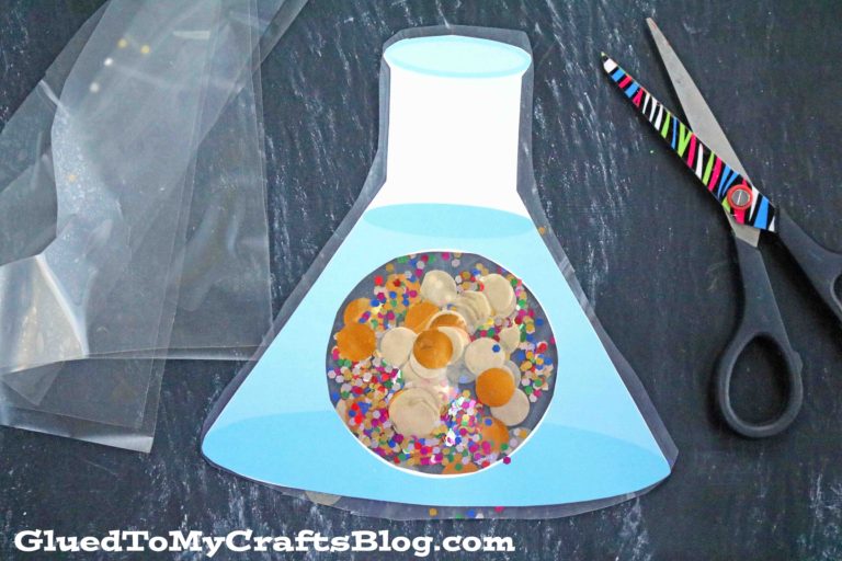 Stained Glass Halloween Beaker Craft