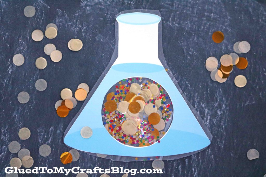 Stained Glass Halloween Beaker Craft