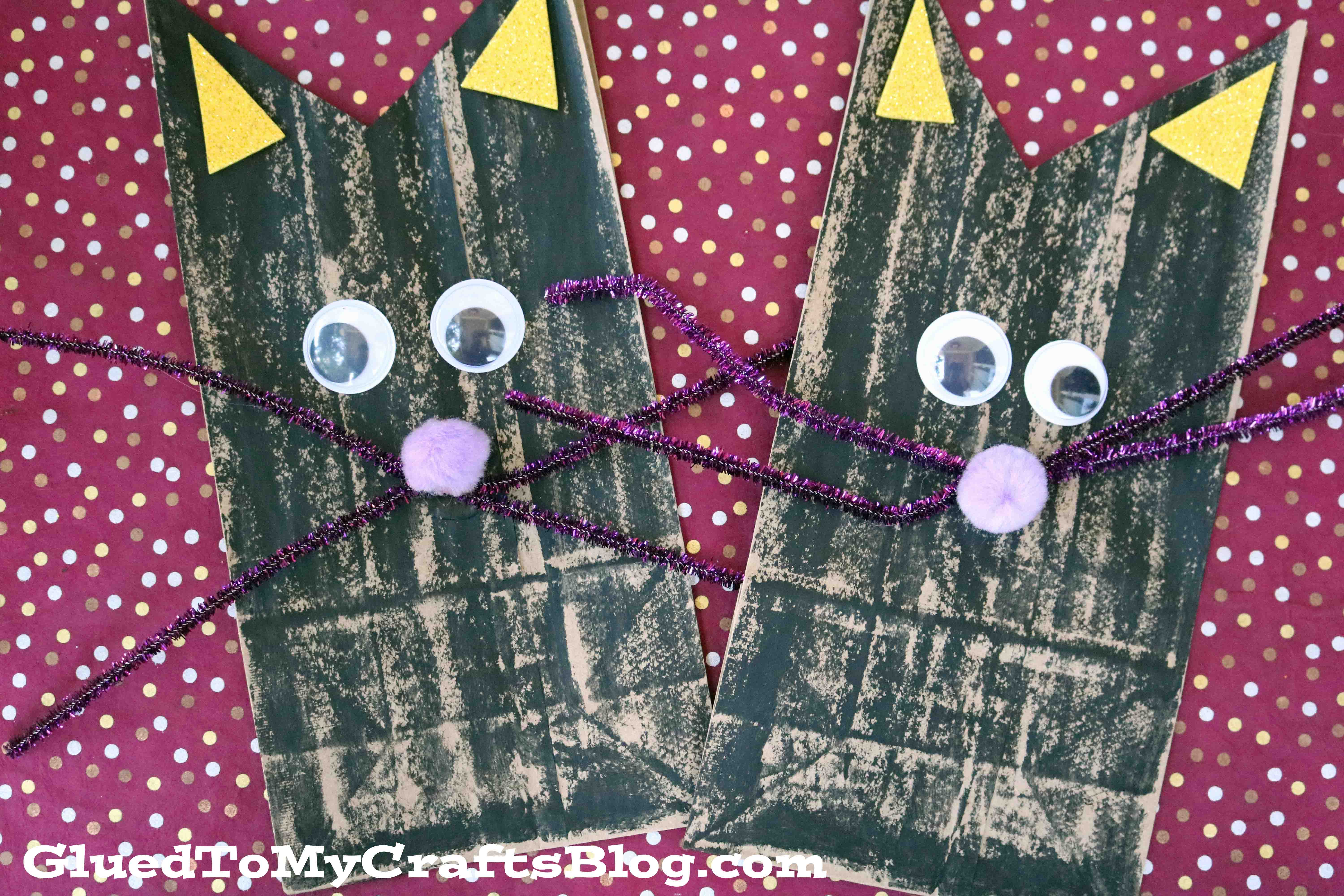 Paper Bag Black Cat - Kid Craft
