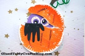 Paper Plate Pumpkin Monster - Kid Craft