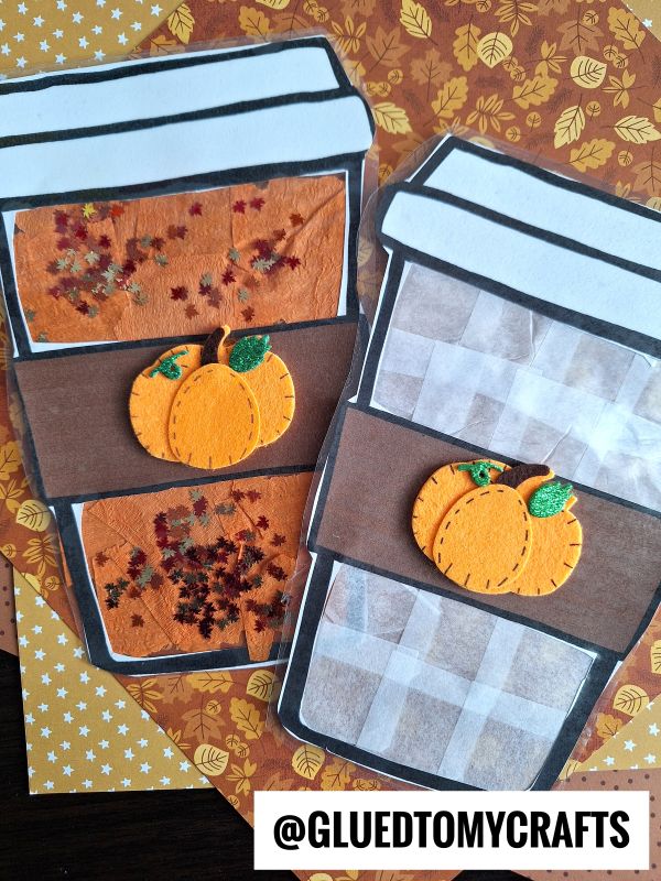 Stained Glass Pumpkin Spice Latte Craft