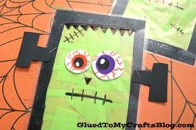 Stained Glass Frankenstein Head - Kid Craft