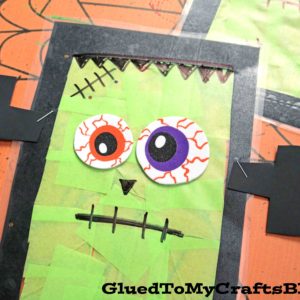 Stained Glass Frankenstein Head - Kid Craft