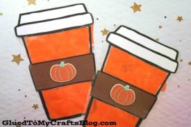 Stained Glass Pumpkin Spice Latte Craft