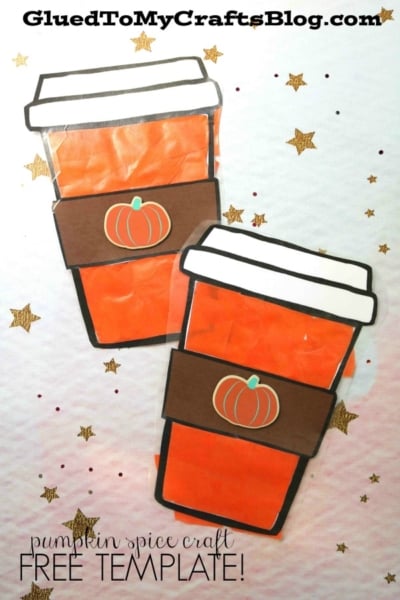Stained Glass Pumpkin Spice Latte Craft