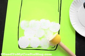 Stamped Eyeball Jar - Halloween Kid Craft
