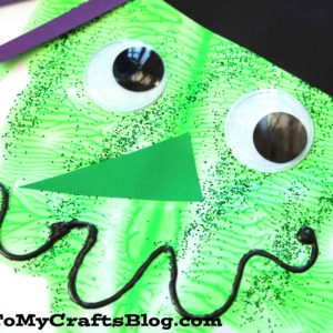 Paint Splat Witch Face - Halloween Kid Craft