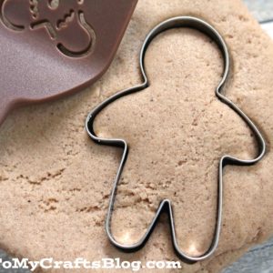 No Cook Gingerbread Scented Playdough
