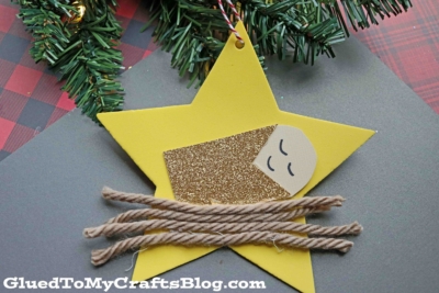Baby Jesus Christmas Star Ornament