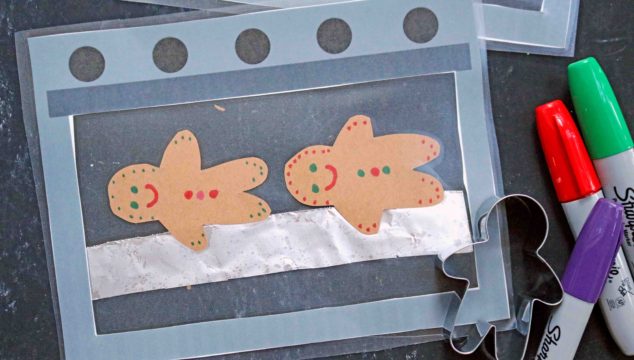 Let's Bake! Mixed Media Gingerbread Cookies In Oven Kid Craft