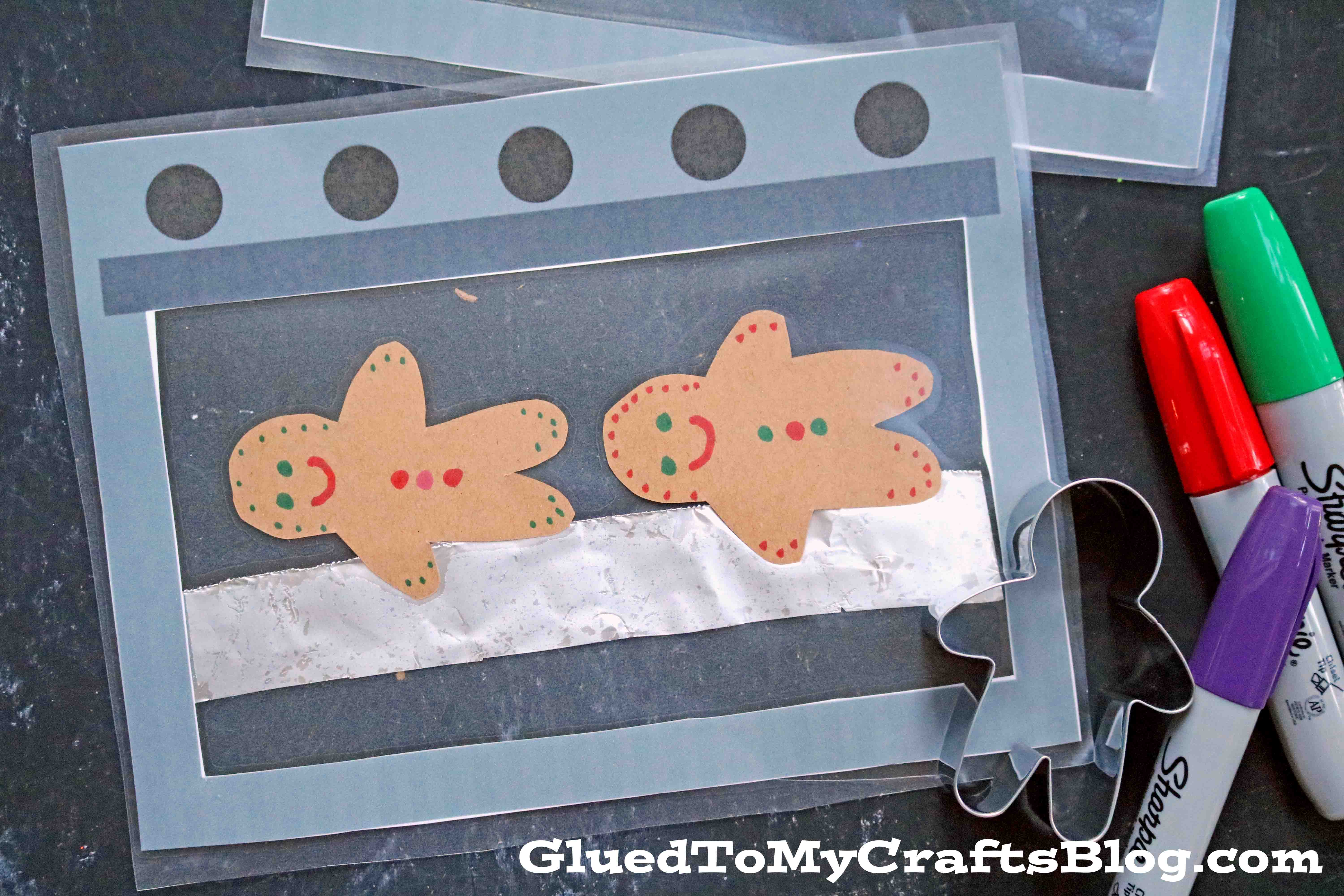 Let's Bake! Mixed Media Gingerbread Cookies In Oven Kid Craft