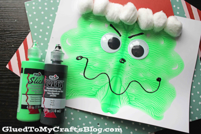 Paper & Paint Splat Grinch Face