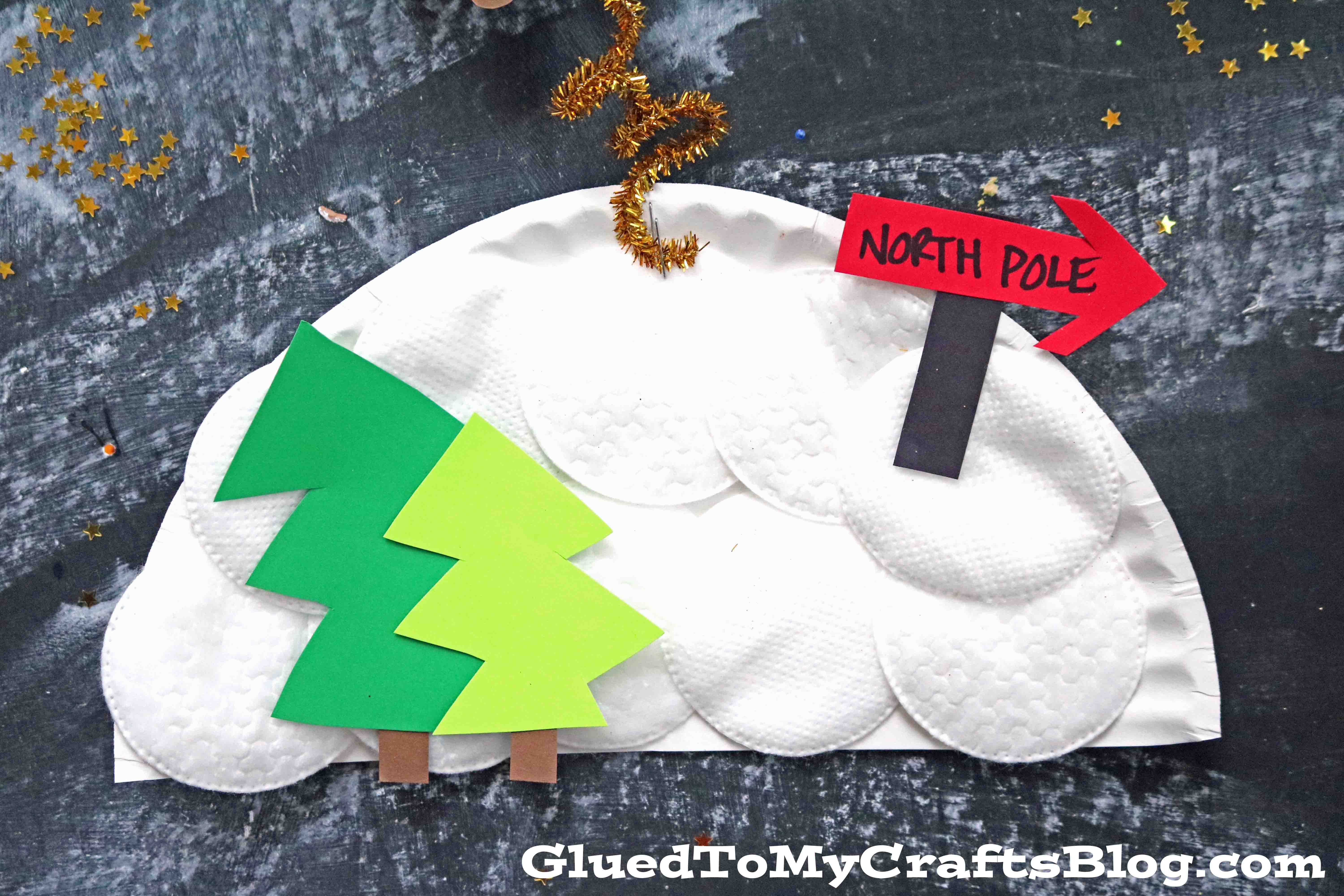 Paper Flying Reindeer - Christmas Kid Craft