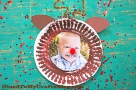 Paper Plate Reindeer Frame - Kid Craft