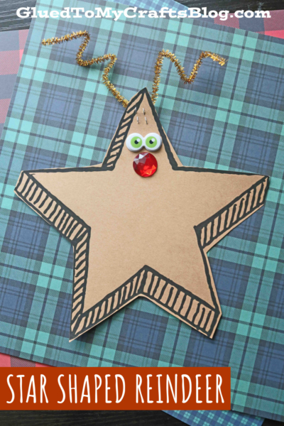 Paper Reindeer Star Craft Idea