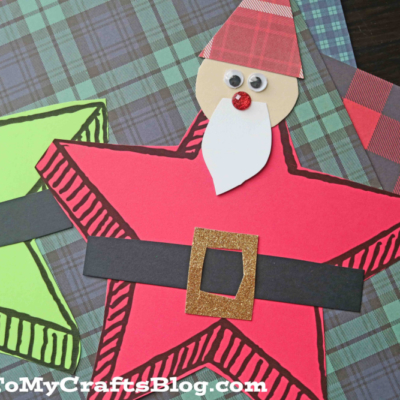Paper Star Shaped Santa