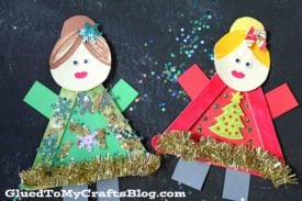 Popsicle Stick Ugly Sweater Friends - Kid Craft