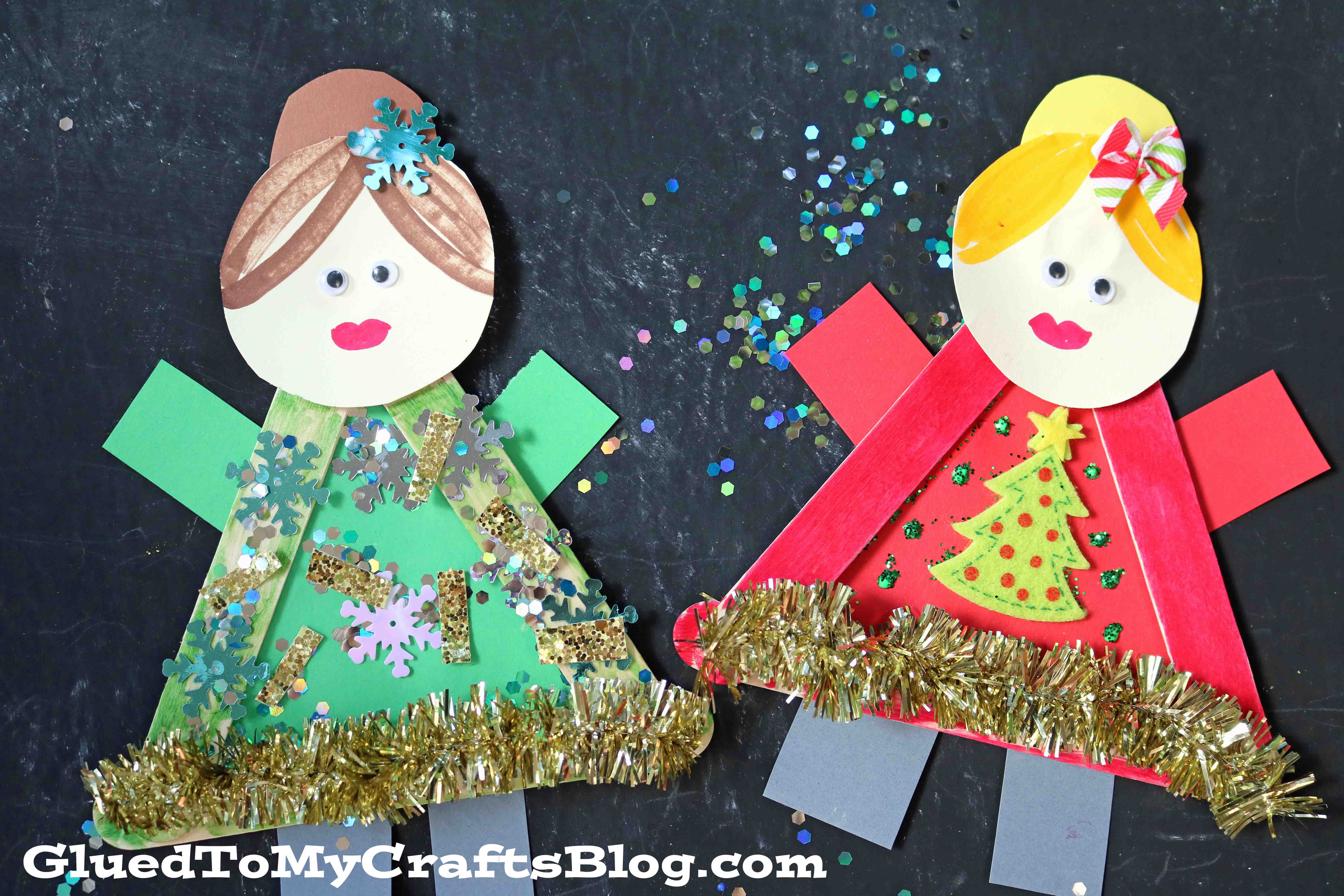 Popsicle Stick Ugly Sweater Friends - Kid Craft