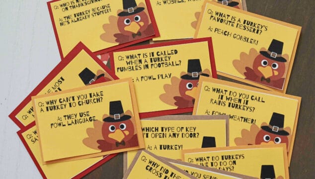 Kid Approved - Thanksgiving Joke Printables