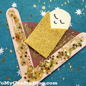 Popsicle Stick Baby Jesus In A Manger - Kid Craft