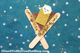 Popsicle Stick Baby Jesus In A Manger - Kid Craft