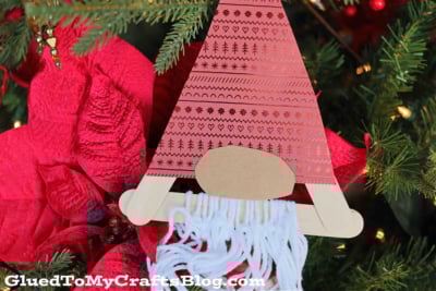 Popsicle Stick Bearded Christmas Gnomes - Kid Craft