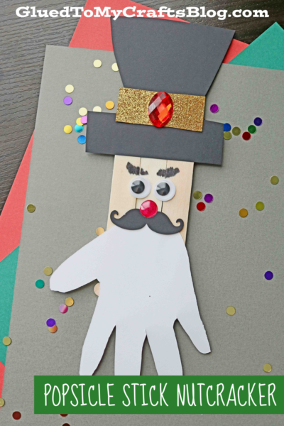 Popsicle Stick Nutcracker Holiday Craft For Kids