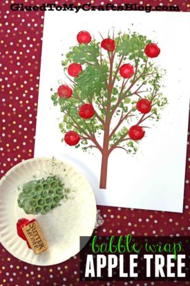 Bubble Wrap Apple Tree - Kid Craft