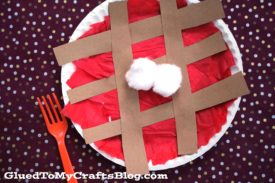 Paper Plate Cherry Pie - Kid Craft Idea