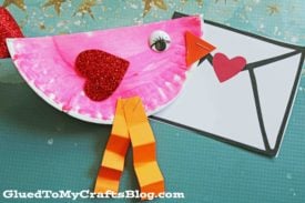 Paper Plate Valentine Love Bird - Kid Craft