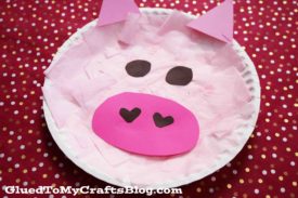Tissue Paper & Paper Plate Pig Craft