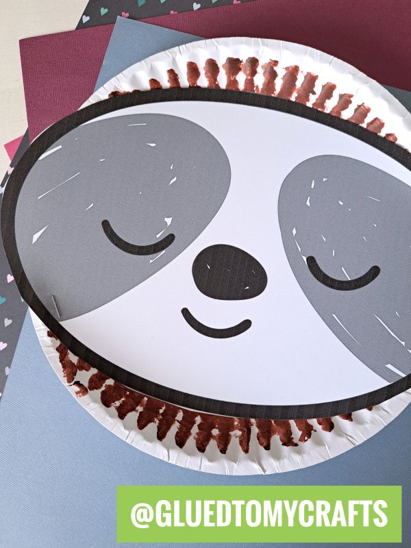 Paper Plate Sloth Craft Idea For Kids