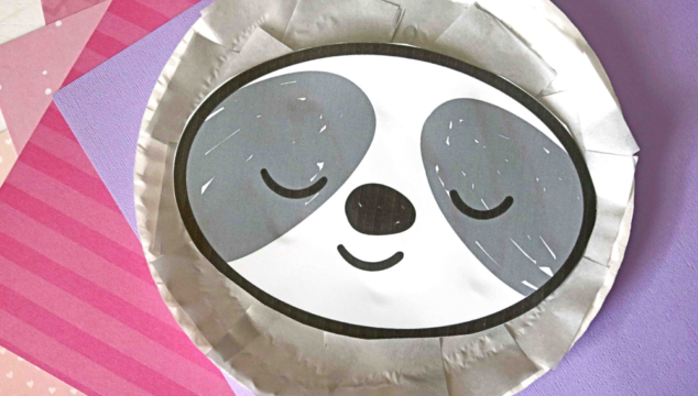 Paper Plate Sloth Craft Idea For Kids