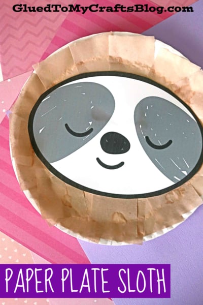 Paper Plate Sloth Craft Idea For Kids