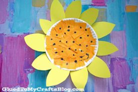 Tissue Paper & Paper Plate Sunflower - Kid Craft Idea